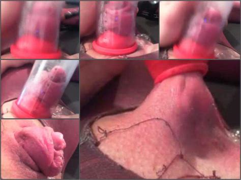 Amateur wife very big labia pump herself very close-up POV ...
