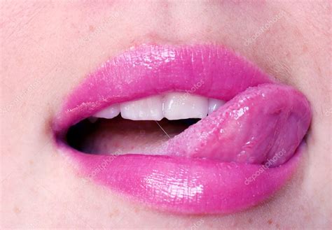 Close-up mouth and tongue â€” Stock Photo Â© valphoto #1222508