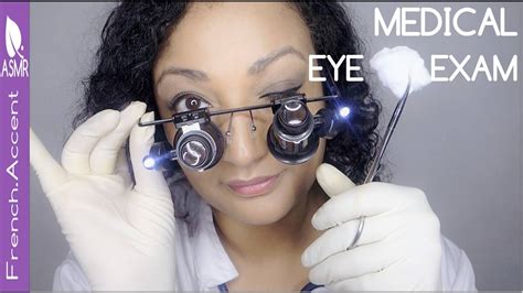 ASMR eye exam medical check up roleplay *close up eye ...