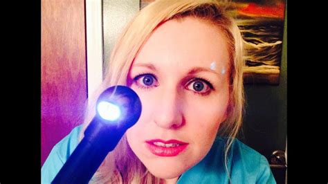 ASMR Eye Exam | Whisper with Pen Light, Southern Accent ...