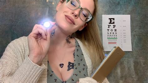ASMR Eye Examination // Glasses Fitting 4 U ðŸ‘€ - YouTube