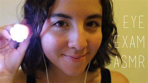 ASMR MEDICAL ROLEPLAY | EYE EXAM (ENGLISH) - YouTube