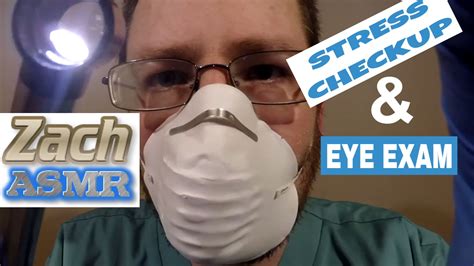 Stress Checkup & Mini Eye Exam - ASMR Binaural - YouTube