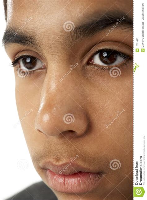 Close-Up Of Young Boy's Face Stock Photo - Image: 10003330