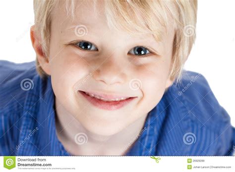 Close-up Portrait Of Cute Young Boy Stock Image - Image ...