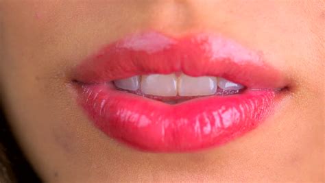 Extreme Close Up Of Sexy Lips Stock Footage Video 3779138 ...