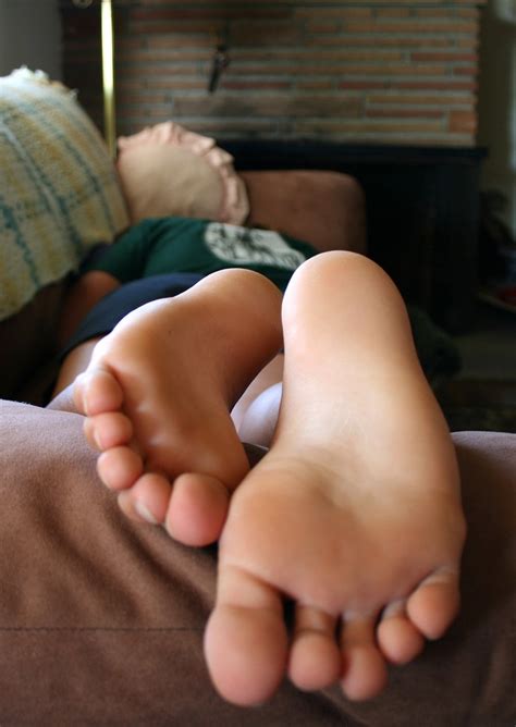 Girlfriend Nylon Feet Toes And Soles Close Up Fr