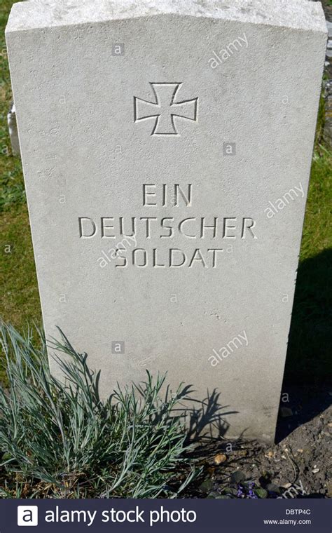 Close-up Of A German Soldiers (ein Deutscher Soldat) Grave ...