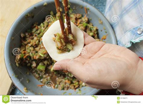 Making dumplings stock image. Image of beverages, parts ...