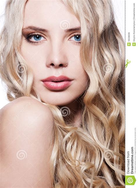 Close-up Portrait Of Beautiful Blonde Royalty Free Stock ...