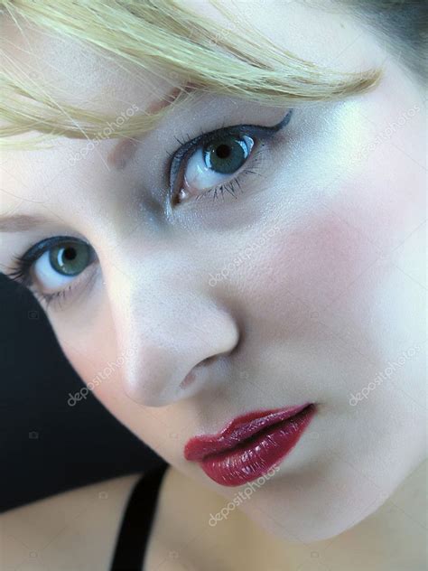 Closeup girls face â€” Stock Photo Â© adam_r #2932538