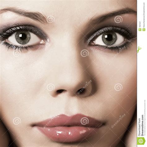 Close-up Of A Beautiful Face Stock Image - Image of ...